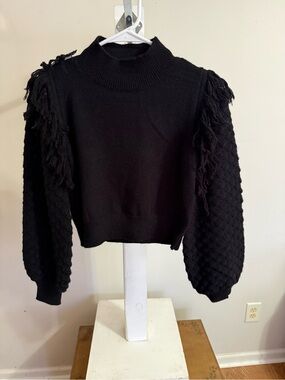 NWT Chelsea & Violet Fringe Sweater